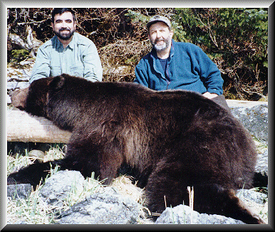 Alfonso Pablos, left..Skipper Eric Swanson, right..1997..8'5