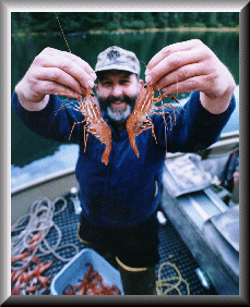 Skipper Eric Swanson, with his personal flavorite.